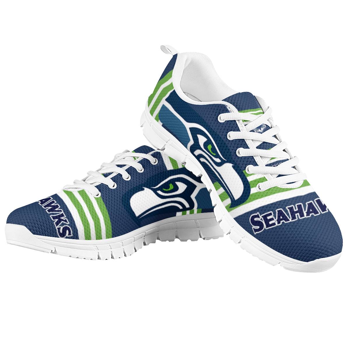 Men's Seattle Seahawks AQ Running Shoes 003 Men's Seattle Seahawks AQ Running Shoes 003
